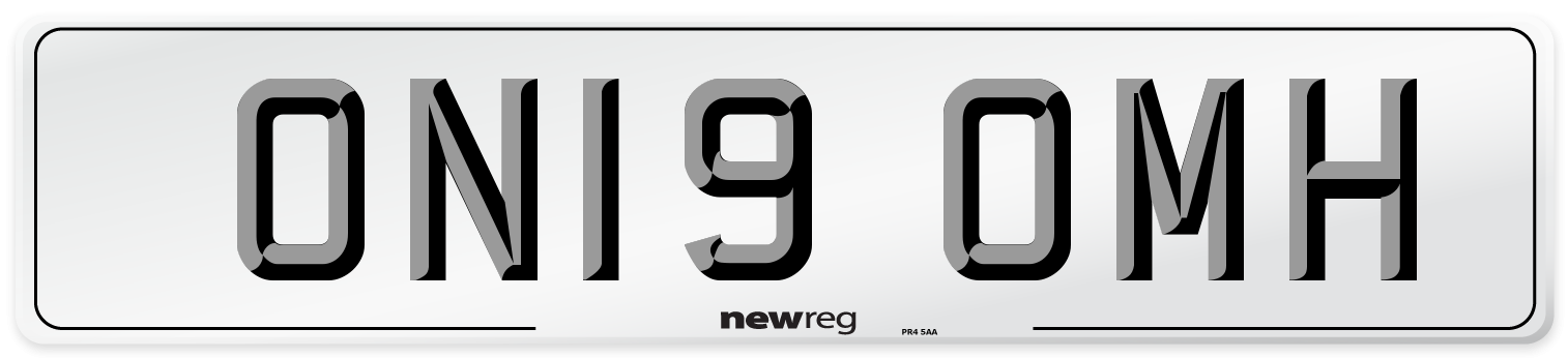 ON19 OMH Number Plate from New Reg